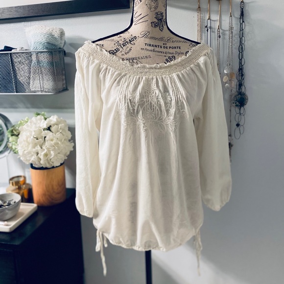 Lucky Brand Tops - Lucky Brand peasant top